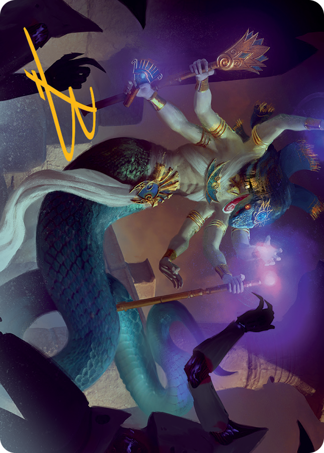 Imoti, Celebrant of Bounty Art Card (Gold-Stamped Signature) [March of the Machine Art Series] | Devastation Store