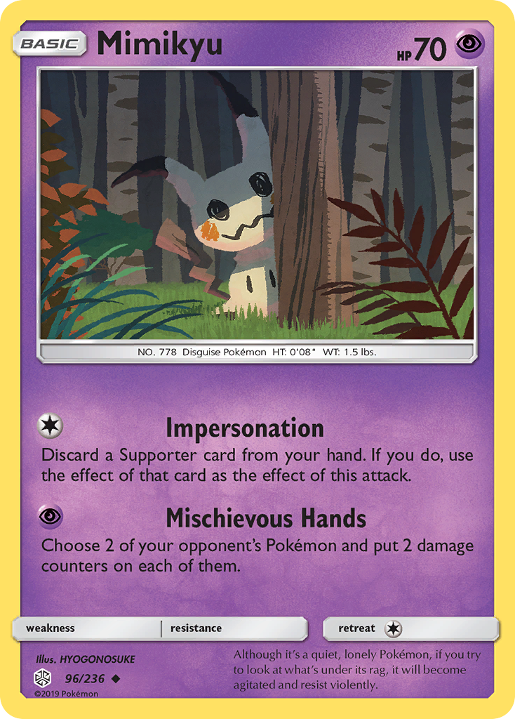 Mimikyu (96/236) [Sun & Moon: Cosmic Eclipse] | Devastation Store