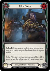 Take Cover (Blue) [ARC050-R] 1st Edition Rainbow Foil - Devastation Store | Devastation Store