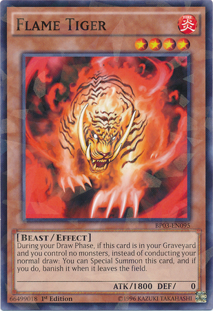 Flame Tiger [BP03-EN095] Shatterfoil Rare | Devastation Store