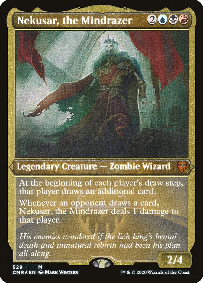Nekusar, the Mindrazer (Etched) [Commander Legends] | Devastation Store
