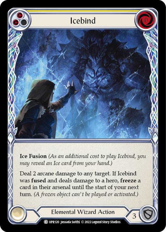 Icebind (Yellow) [UPR120] (Uprising)  Rainbow Foil | Devastation Store