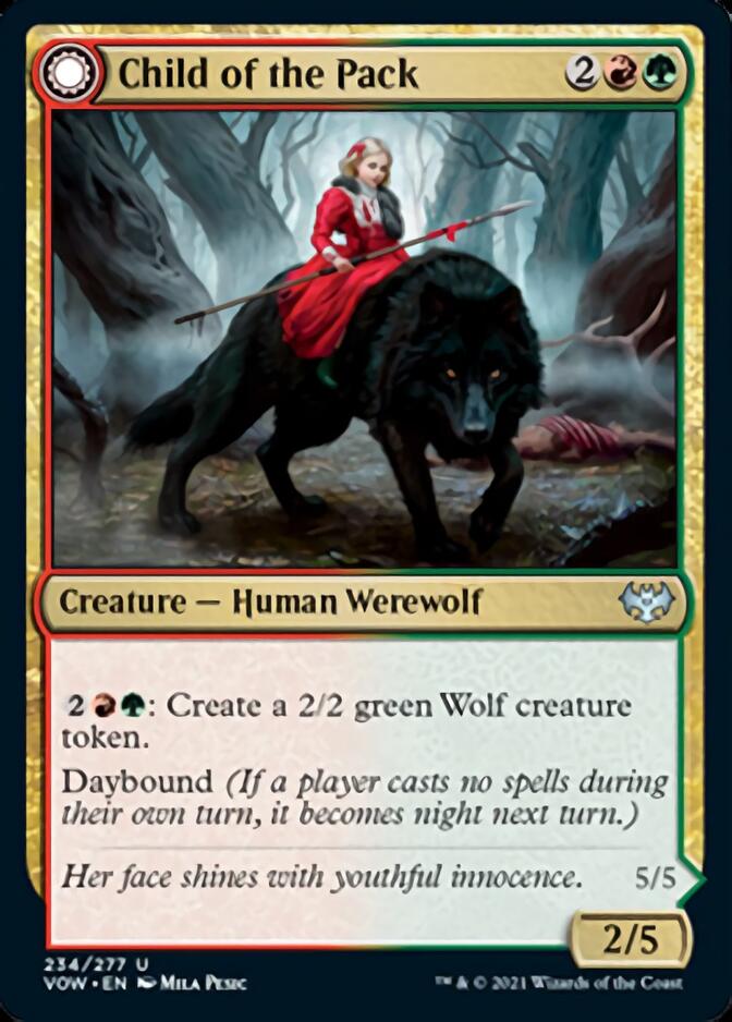 Child of the Pack // Savage Packmate [Innistrad: Crimson Vow] | Devastation Store
