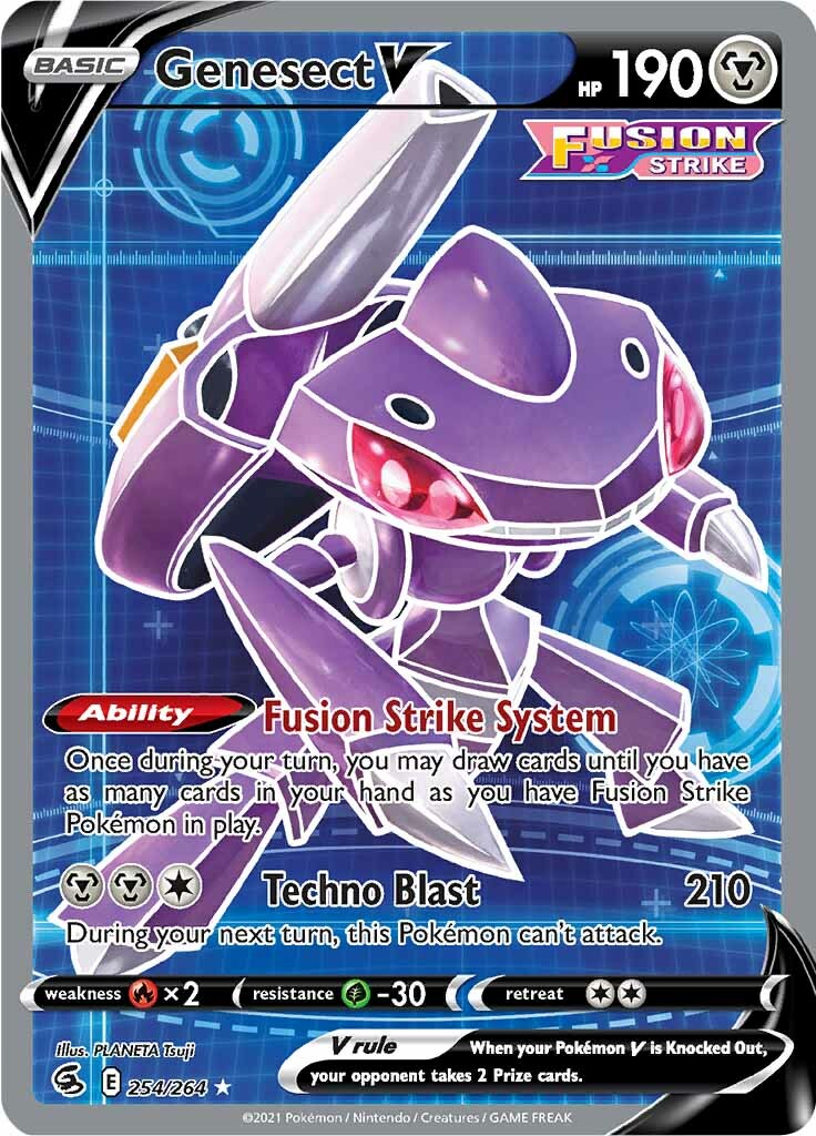 Genesect V (254/264) [Sword & Shield: Fusion Strike] | Devastation Store