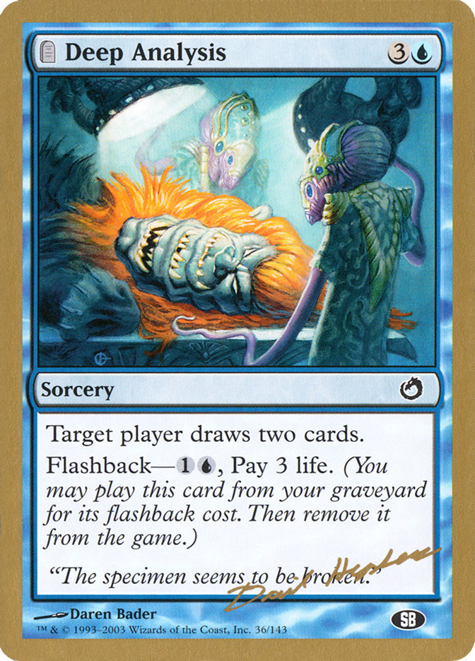 Deep Analysis (Dave Humpherys) (SB) [World Championship Decks 2003] | Devastation Store