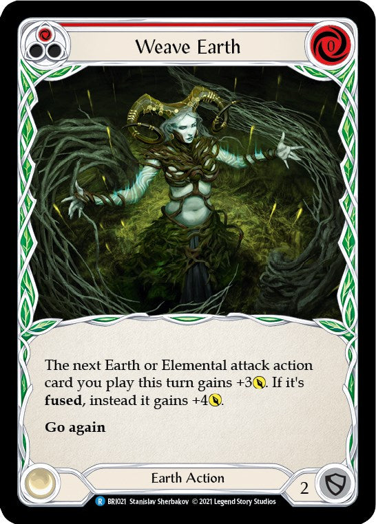 Weave Earth (Red) [BRI021] (Tales of Aria Briar Blitz Deck)  1st Edition Normal | Devastation Store