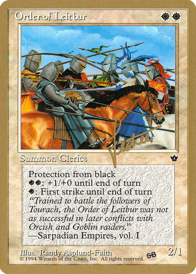 Order of Leitbur (Group) (Bertrand Lestree) (SB) [Pro Tour Collector Set] | Devastation Store
