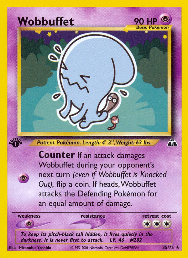 Wobbuffet (35/75) [Neo Discovery 1st Edition] | Devastation Store