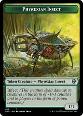 Phyrexian Mite // Phyrexian Insect Double-Sided Token [Phyrexia: All Will Be One Commander Tokens] | Devastation Store