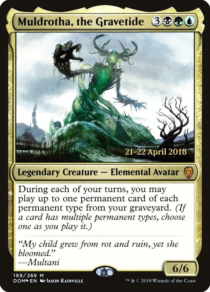 Muldrotha, the Gravetide  [Dominaria Prerelease Promos] | Devastation Store