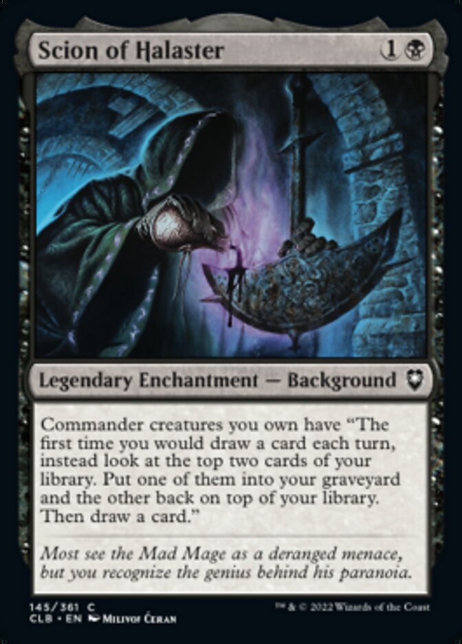 Scion of Halaster [Commander Legends: Battle for Baldur's Gate] | Devastation Store