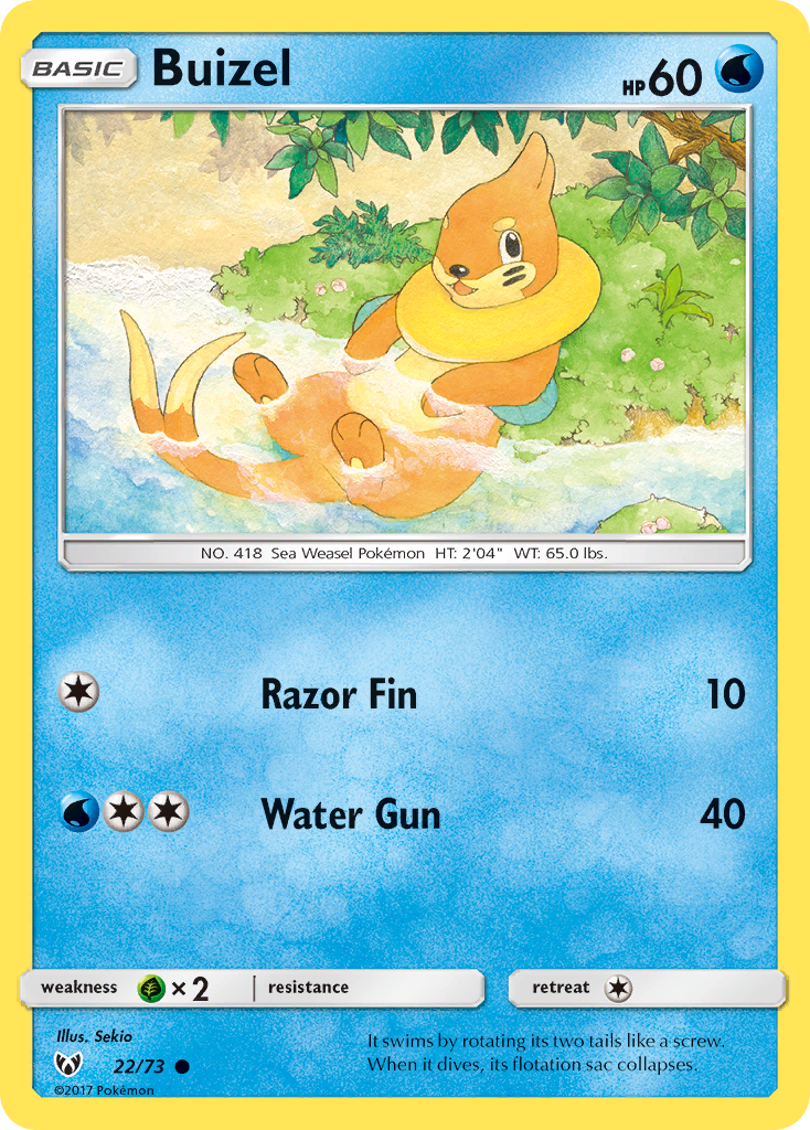 Buizel (22/73) [Sun & Moon: Shining Legends] | Devastation Store