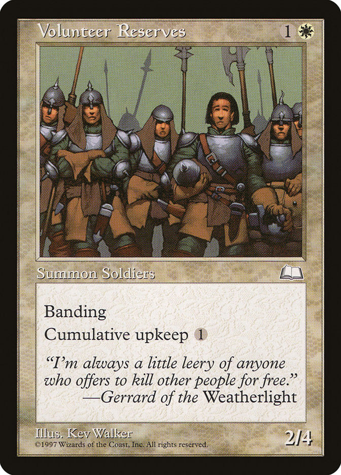 Volunteer Reserves [Weatherlight] - Devastation Store | Devastation Store