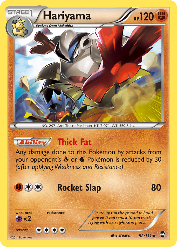 Hariyama (52/111) [XY: Furious Fists] | Devastation Store