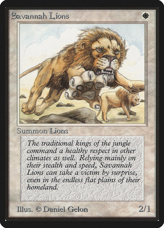 Savannah Lions [Limited Edition Beta] - Devastation Store | Devastation Store
