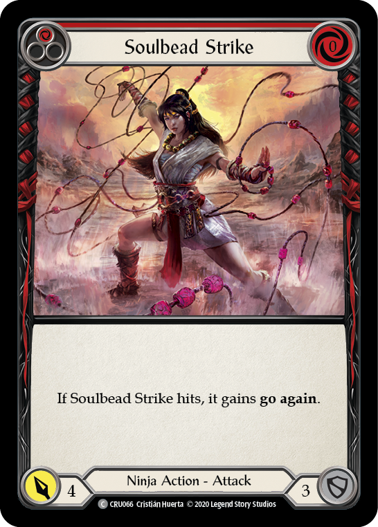 Soulbead Strike (Red) [CRU066] 1st Edition Rainbow Foil - Devastation Store | Devastation Store