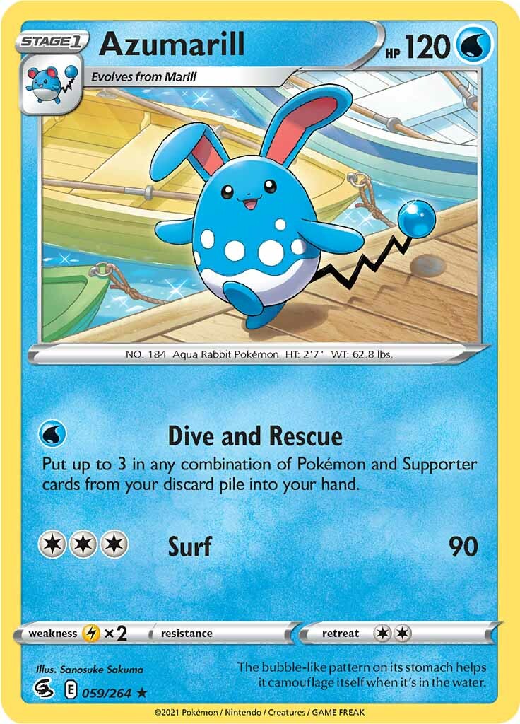 Azumarill (059/264) [Sword & Shield: Fusion Strike] | Devastation Store