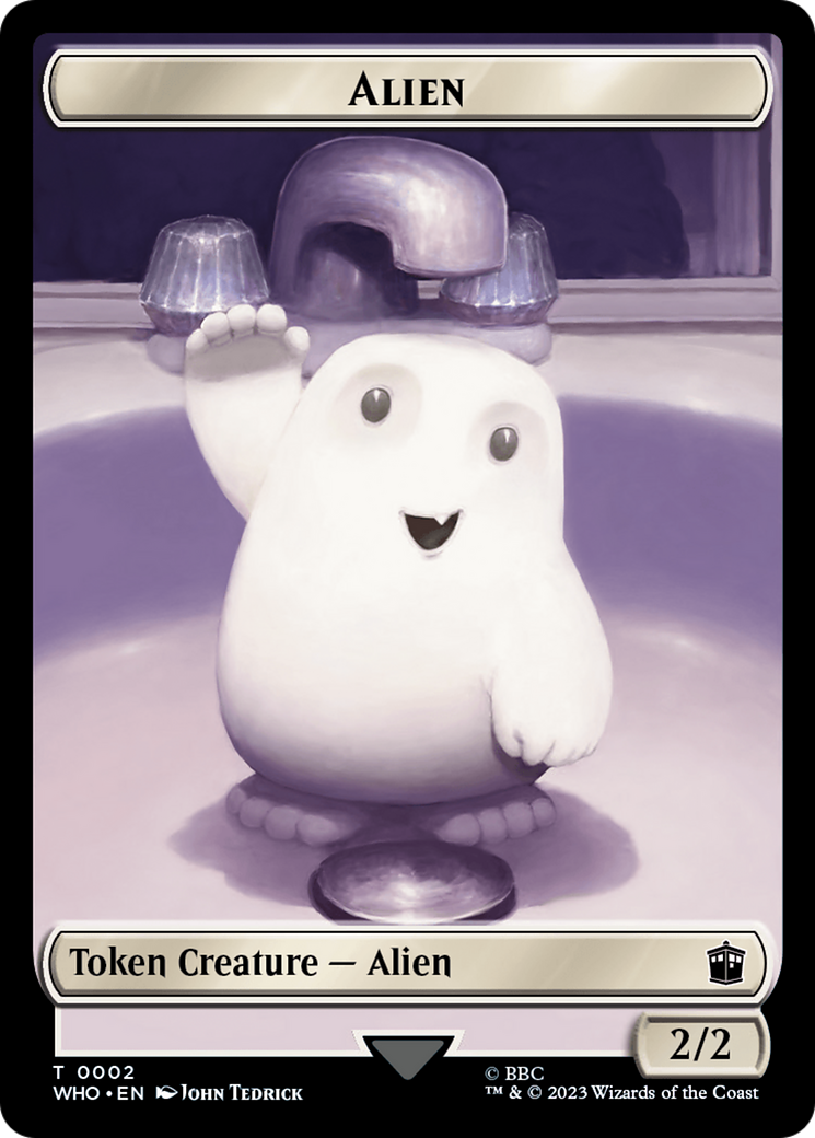 Alien // Mark of the Rani Double-Sided Token [Doctor Who Tokens] | Devastation Store