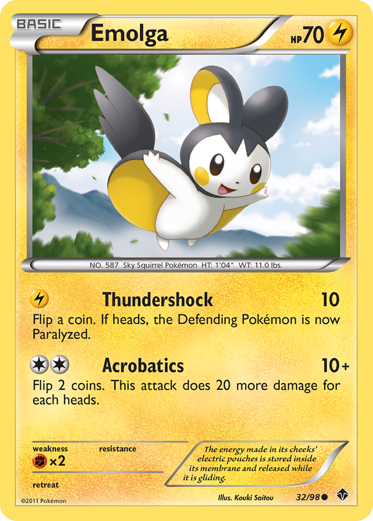 Emolga (32/98) [Black & White: Emerging Powers] | Devastation Store