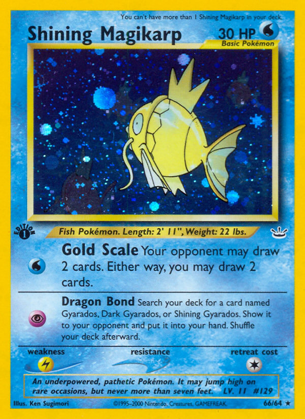 Shining Magikarp (66/64) [Neo Revelation 1st Edition] | Devastation Store