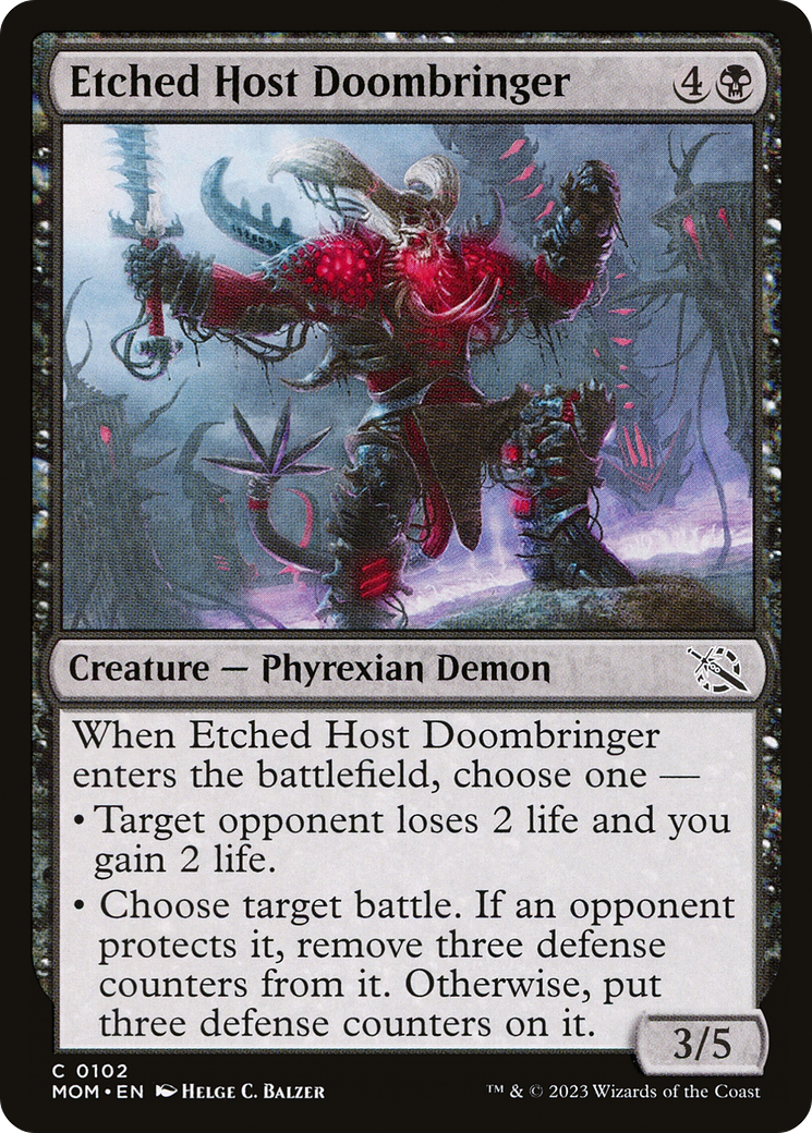 Etched Host Doombringer [March of the Machine] | Devastation Store