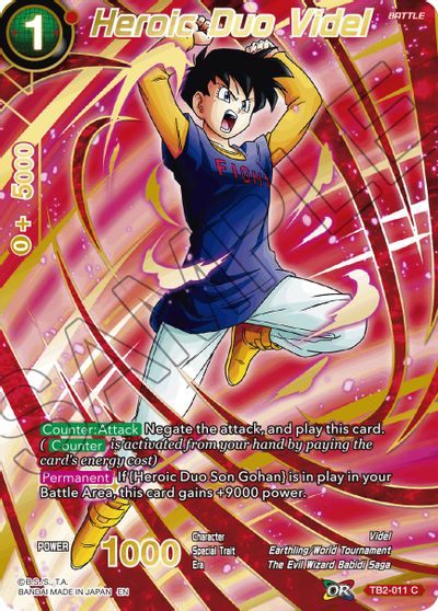 Heroic Duo Videl (Alternate Art) [TB2-011] | Devastation Store