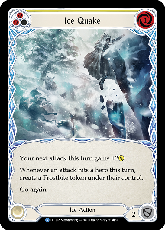 Ice Quake (Yellow) [ELE152] (Tales of Aria)  1st Edition Rainbow Foil | Devastation Store
