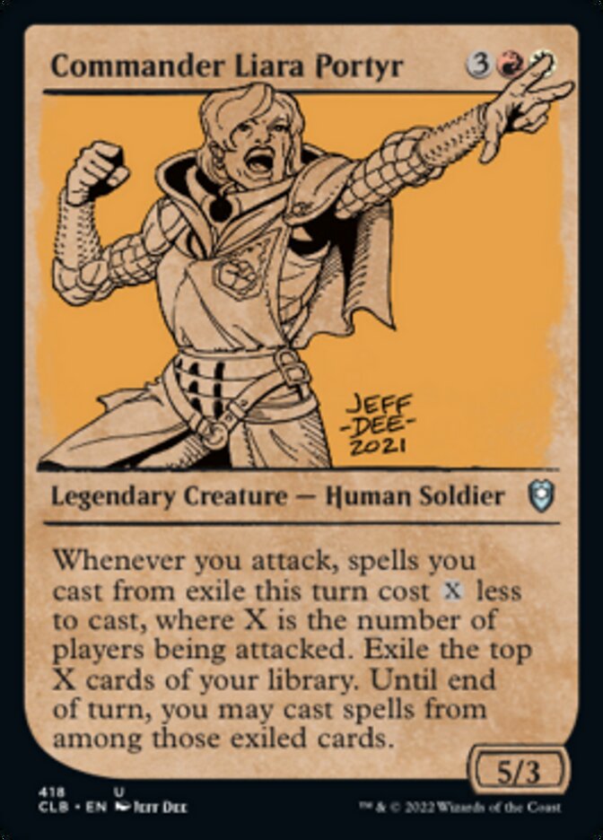 Commander Liara Portyr (Showcase) [Commander Legends: Battle for Baldur's Gate] | Devastation Store