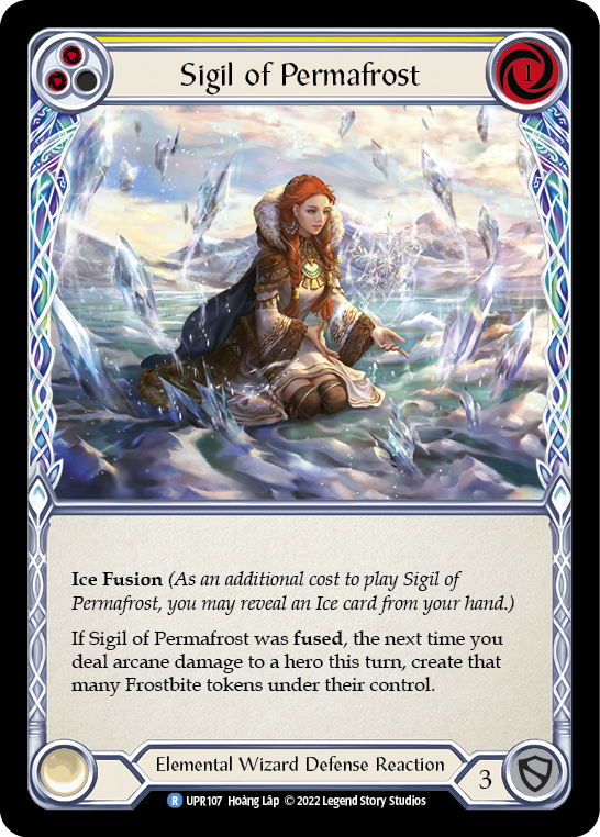 Sigil of Permafrost (Yellow) [UPR107] (Uprising)  Rainbow Foil | Devastation Store