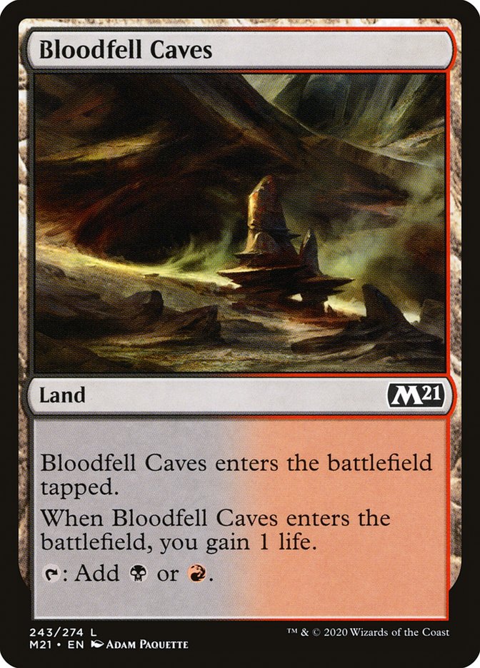 Bloodfell Caves [Core Set 2021] | Devastation Store