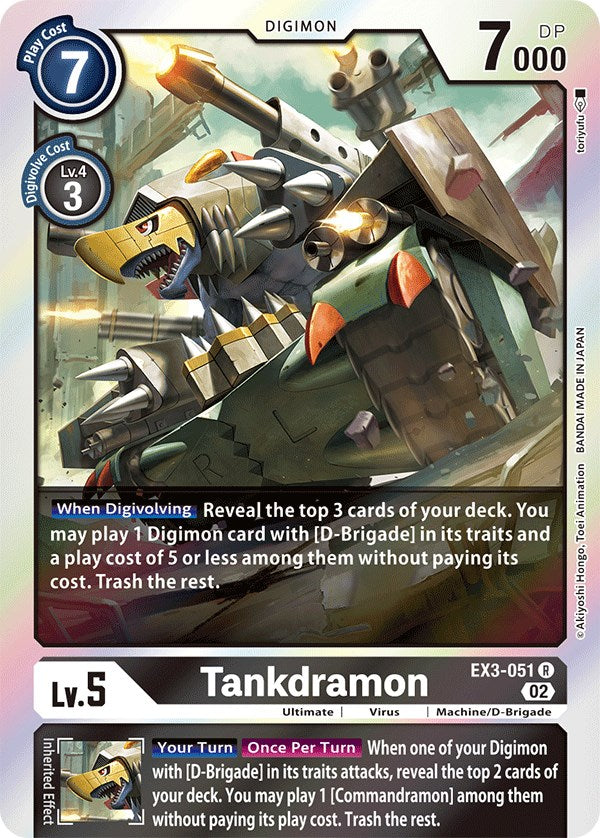 Tankdramon [EX3-051] [Draconic Roar] | Devastation Store