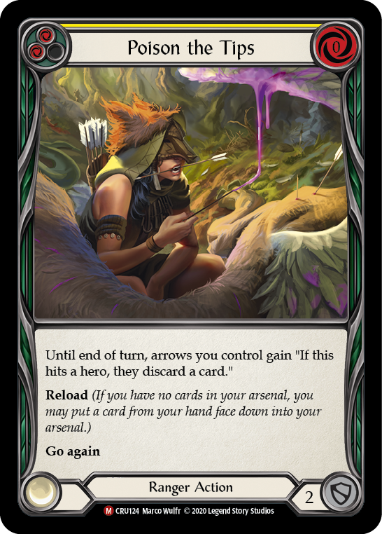 Poison the Tips [CRU124] 1st Edition Rainbow Foil - Devastation Store | Devastation Store