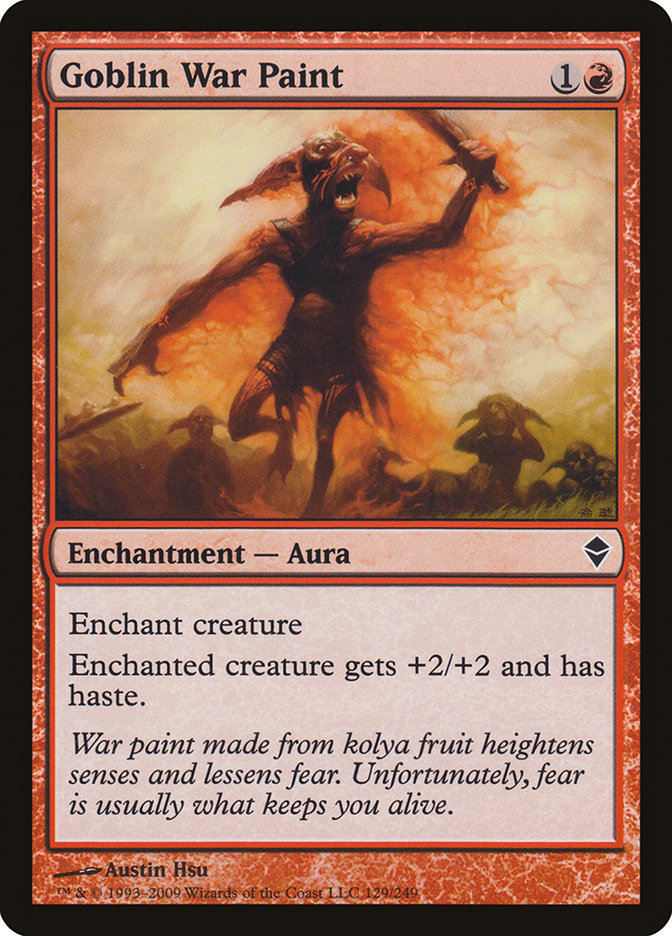 Goblin War Paint [Zendikar] - Devastation Store | Devastation Store