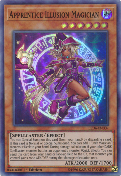 Apprentice Illusion Magician [LED6-EN007] Super Rare | Devastation Store