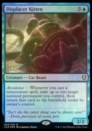 Displacer Kitten [Commander Legends: Battle for Baldur's Gate Prerelease Promos] | Devastation Store