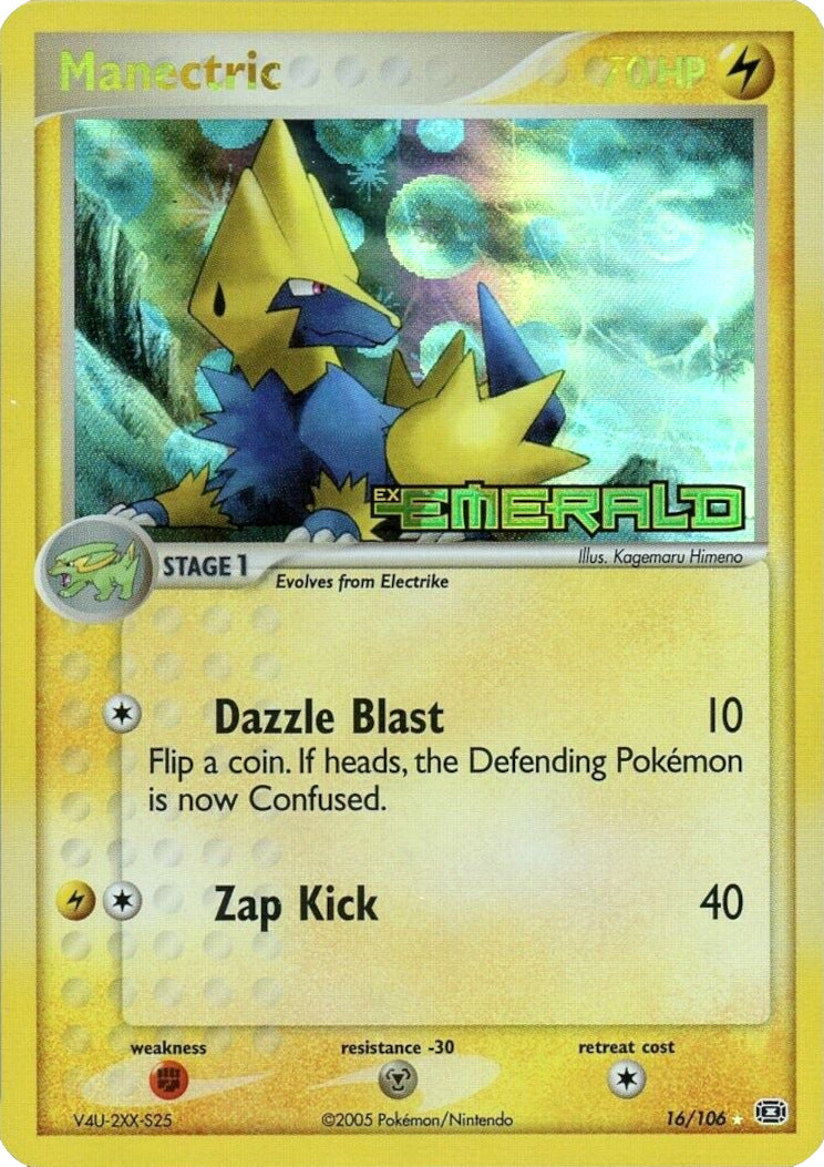 Manectric (16/106) (Stamped) [EX: Emerald] | Devastation Store