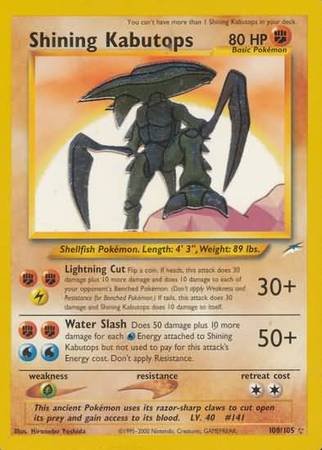 Shining Kabutops (108/105) [Neo Destiny Unlimited] | Devastation Store