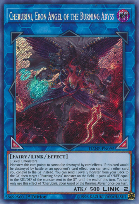 Cherubini, Ebon Angel of the Burning Abyss [DANE-EN095] Secret Rare | Devastation Store