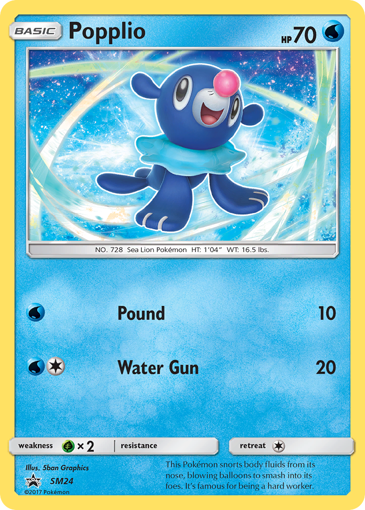 Popplio (SM24) [Sun & Moon: Black Star Promos] | Devastation Store