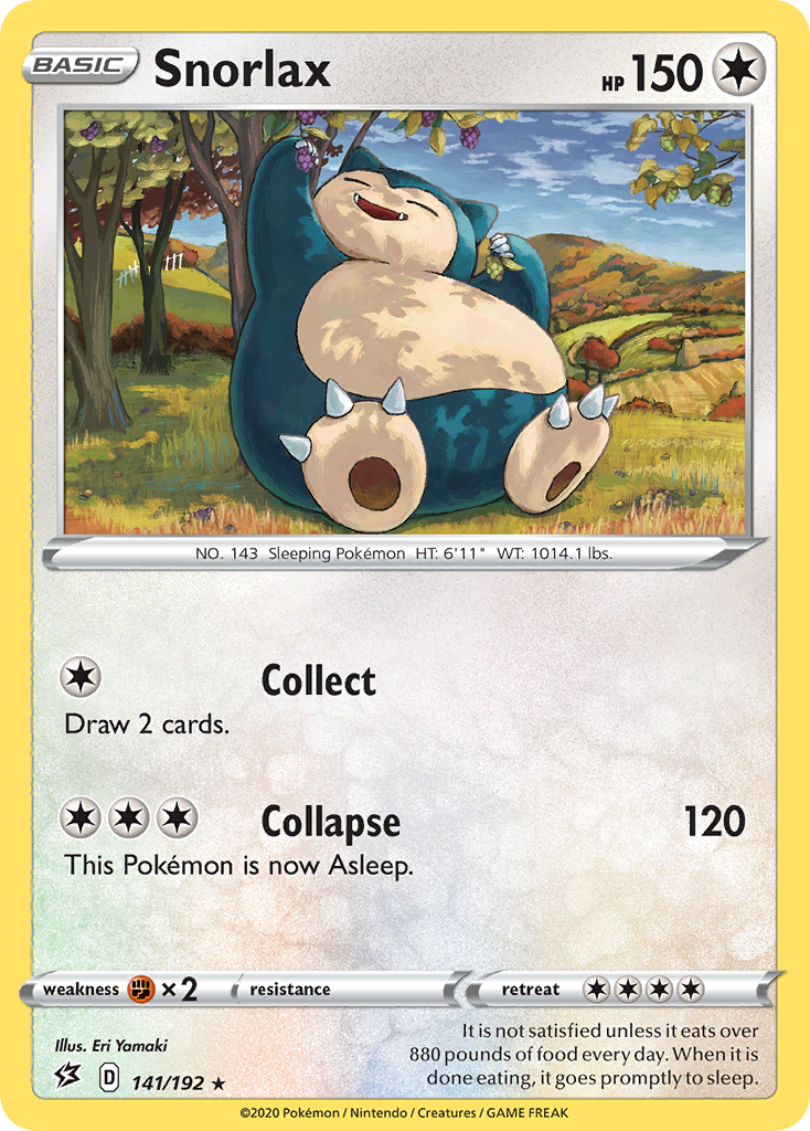 Snorlax (141/192) (Cosmos Holo) [Sword & Shield: Rebel Clash] | Devastation Store