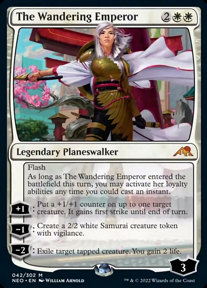 The Wandering Emperor (Promo Pack) [Kamigawa: Neon Dynasty Promos] | Devastation Store