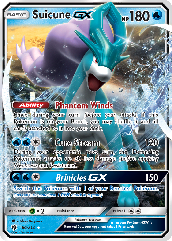 Suicune GX (60/214) [Sun & Moon: Lost Thunder] | Devastation Store