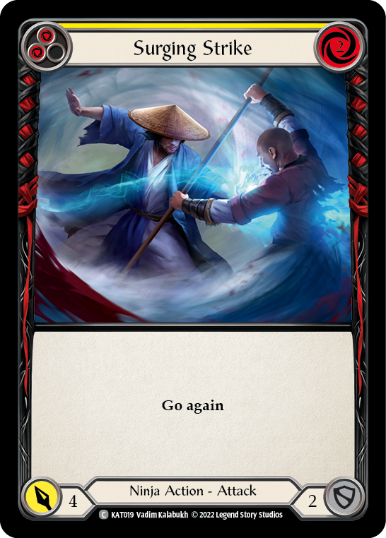 Surging Strike (Yellow) [KAT019] (Outsiders Katsu Blitz Deck) | Devastation Store