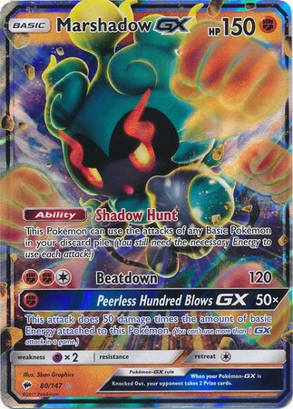 Marshadow GX (80/147) (Jumbo Card) [Sun & Moon: Burning Shadows] | Devastation Store