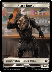 Alien Rhino // Alien Salamander Double-Sided Token [Doctor Who Tokens] | Devastation Store