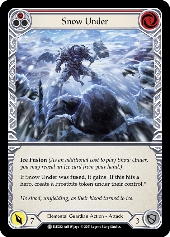 Snow Under (Red) [ELE022] (Tales of Aria)  1st Edition Normal | Devastation Store