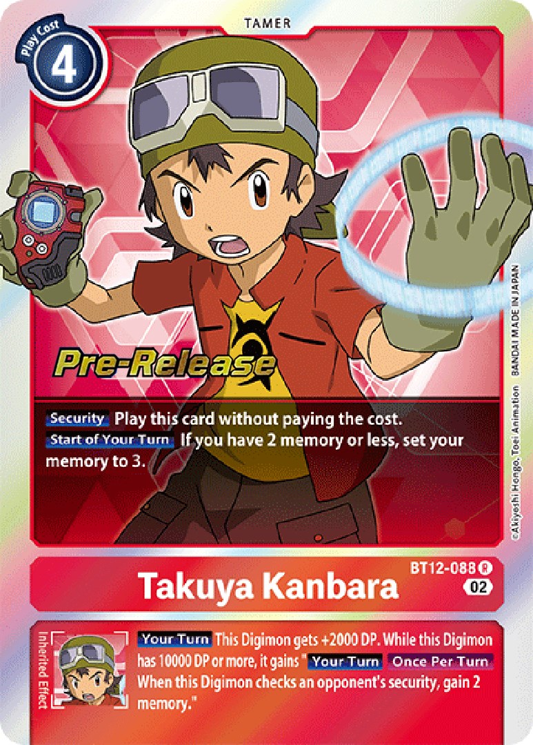 Takuya Kanbara [BT12-088] [Across Time Pre-Release Cards] | Devastation Store