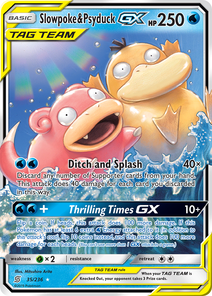 Slowpoke & Psyduck GX (35/236) [Sun & Moon: Unified Minds] | Devastation Store