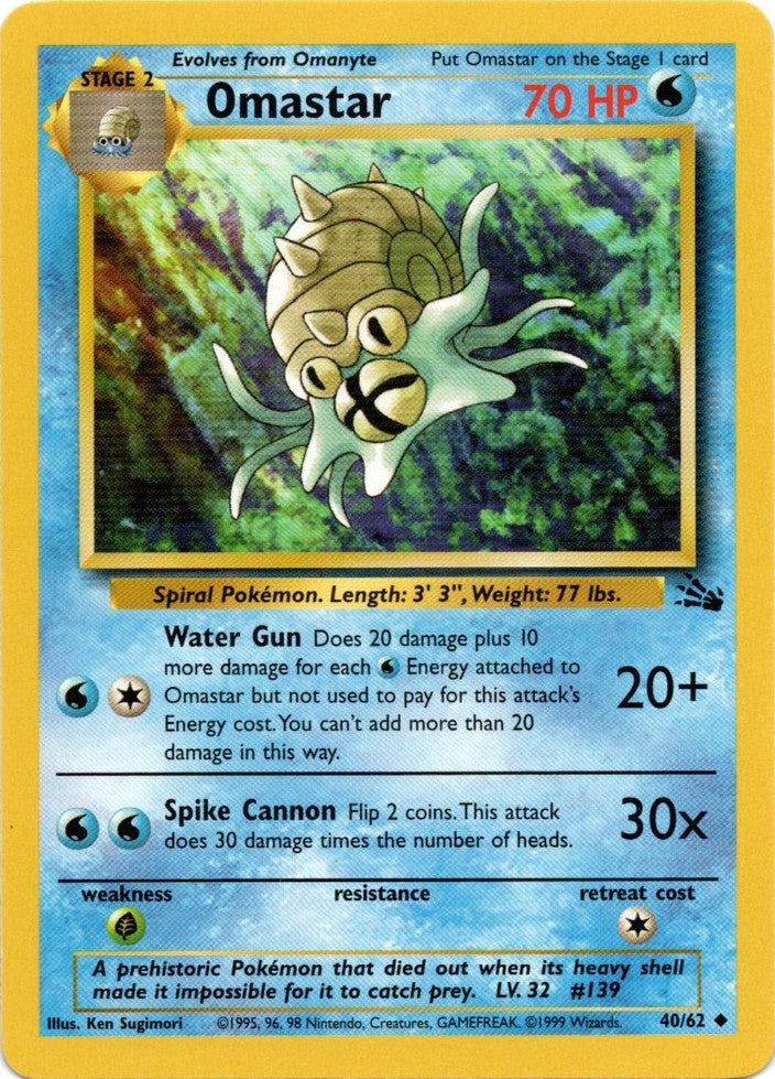 Omastar (40/62) [Fossil Unlimited] | Devastation Store