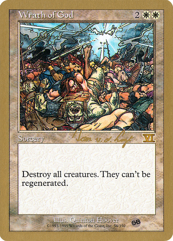 Wrath of God (Tom van de Logt) (SB) [World Championship Decks 2000] | Devastation Store